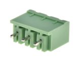 PCB TERMINAL BLOCK WITH INSULATING BARRIERS, 3 PINS, 15A, FOR PRINTED MOUNTING