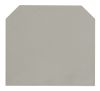 Terminal block end plate, 4/10 mm2, grey, non-flammable polymer