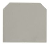 Terminal block end plate, 4/10 mm2, grey, non-flammable polymer