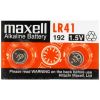 Button cell battery LR41, alkaline, 1.5VDC, MAXELL  - 2