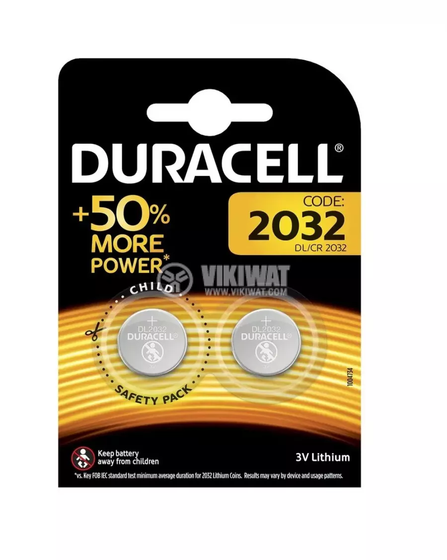 Batteries Duracell 3V DL 2032, 2 pcs -  platform