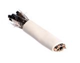 Data control communication cable, 4x2x1mm2, copper, white, shielded, LIYCY