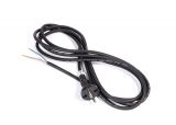 Захранващ кабел, 2х1mm2, 3m, шуко, черен, гумиран