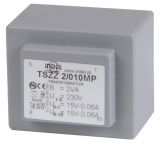 PCB Transformer 15+15 VAC, 2x1 VA