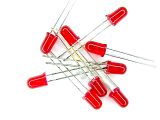 LED diode, Ф5 mm, red, diffused