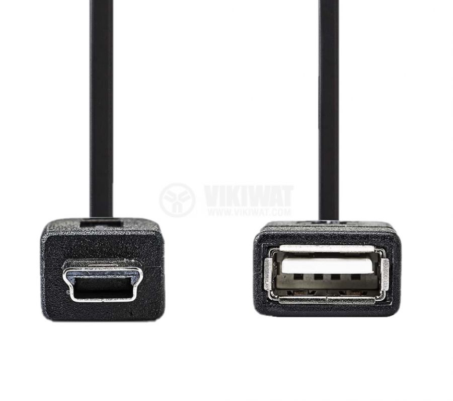 Cable USB/F to mini USB/M adapter 0.2m vikiwat