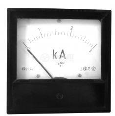 Panel ammeter ET144, 3 kA, AC, analog, CT operated, 144x144mm