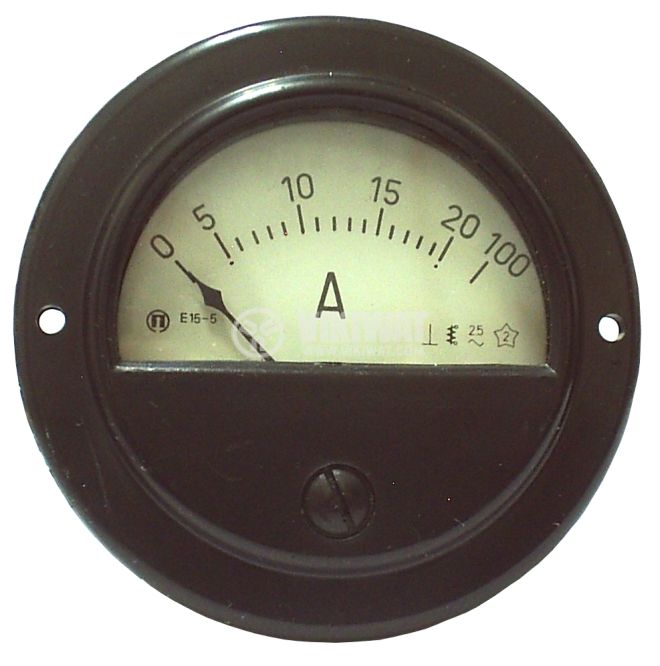 Aмперметър E15-5, 0/5-20/100A, AC, директен - 1