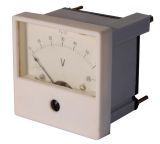 Волтметър, 60 VDC, М13, размери 80х80 mm - Викиват Волтметър, 60 VDC, М13, размери 80х80 mm