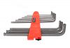Allen keys set chrome plated 9 pieces in a two-component clip - Vikiwat Allen keys set chrome plated 9 pieces in a two-component clip