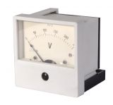 Analogue panel voltmeter М13, 250 V, DC, self-contained, 80x80 mm