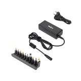 Universal charger, KOM0939-65, for laptop, 18/19/20VDC, 76W, 10 sockets, Rebel