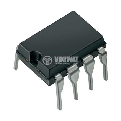 Интегрална схема 24C01, памет, 2-Wire Serial EEPROM 1K (128 x 8), DIP8