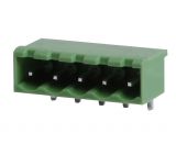 PCB TERMINAL BLOCK WITH INSULATING BARRIERS, 5 PINS, 15A, FOR PRINTED MOUNTING