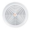 Bathroom fan, Ф120mm with valve, 220VAC, 18W, 150m3 / h, MM120 with internal rotor, round, white - 1