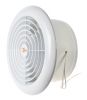 Bathroom fan, Ф120mm with valve, 220VAC, 18W, 150m3 / h, MM120 with internal rotor, round, white - 2