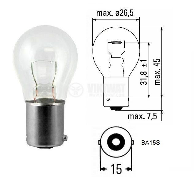 2 x Ge General Electric P21/4W Lamp Lamp Extra Life 12V 12 Volt 21/4 Watt E1