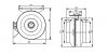 Centrifugal pipe fan VWR250, 220VAC, 155W, 850m3/h, Ф250mm - 7