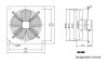 Fan, Industrial, Axial ф300mm, 3250m3/h, 195W, FDA-2E-300B, 220VAC - 5