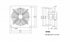 Fan, industrial, axial Ф500mm, 8850m3 / h, 420W, FDA-4E-500B, 220VAC - 2