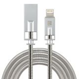 Phone cable Lightning to USB, 1m, silver, REMAX 93902