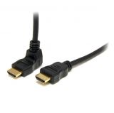 Cable, HDMI M-HDMI M, 90° angled, 10m - Vikiwat Cable, HDMI M-HDMI M, 90° angled, 10m