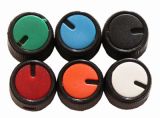 Копче за потенциометър Ф15х15mm, с индикатор син цвят