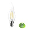 LED filament bulb C37 (candle tail) 4W E14 - 1