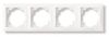 Electrical Switch Fourfold Frame, LM60001, PVC, white - Vikiwat Electrical Switch Fourfold Frame, LM60001, PVC, white