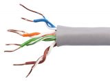LAN кабел, UTP Cat.5e, 8 провод., 0.21mm2, едножичен, мед, UTP4-CAT5E 24AWG