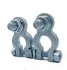 Комплект клеми за автомобилен акумулатор, винтова, цинк 12~24VDC, ф18mm