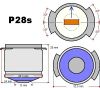 Lamp for cinema spotlights 220V, 300W, P28S - 2 - Vikiwat Lamp for cinema spotlights 220V, 300W, P28S - 2