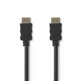 HDMI кабел, HDMI/M - HDMI/M, 1.5m, 4K, черен, позлатени накрайници, CVGT34000BK15, NEDIS