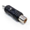 Adapter, RCA F - DIN/M, black/red - 1