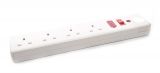 Branch UK, 5-way, without cable, with key, 250VAC, 13A - 2 - Vikiwat Branch UK, 5-way, without cable, with key, 250VAC, 13A - 2