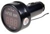 Car USB charger, voltmeter and thermometer 3in1, 12/24VDC - 1