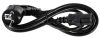 Power cord for PC, black, 3x0.75 mm2, 10А, 1.8 m 
