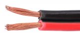 Speaker cable, 2x0.35mm2, Cu/aluminium (CCA), black/red, ZZ-CCA2x0.35