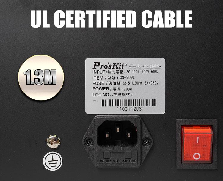 Станция за запояване и горещ въздух, SS-989B, 230VAC, 60W, LED, PRO'S KIT