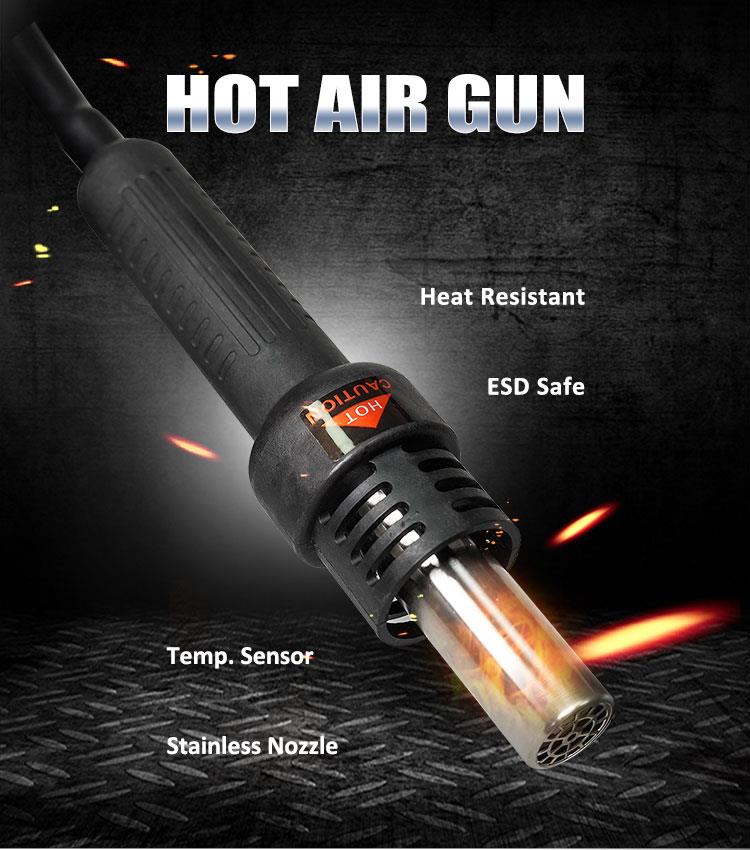 Станция за запояване и горещ въздух, SS-989B, 230VAC, 60W, LED, PRO'S KIT