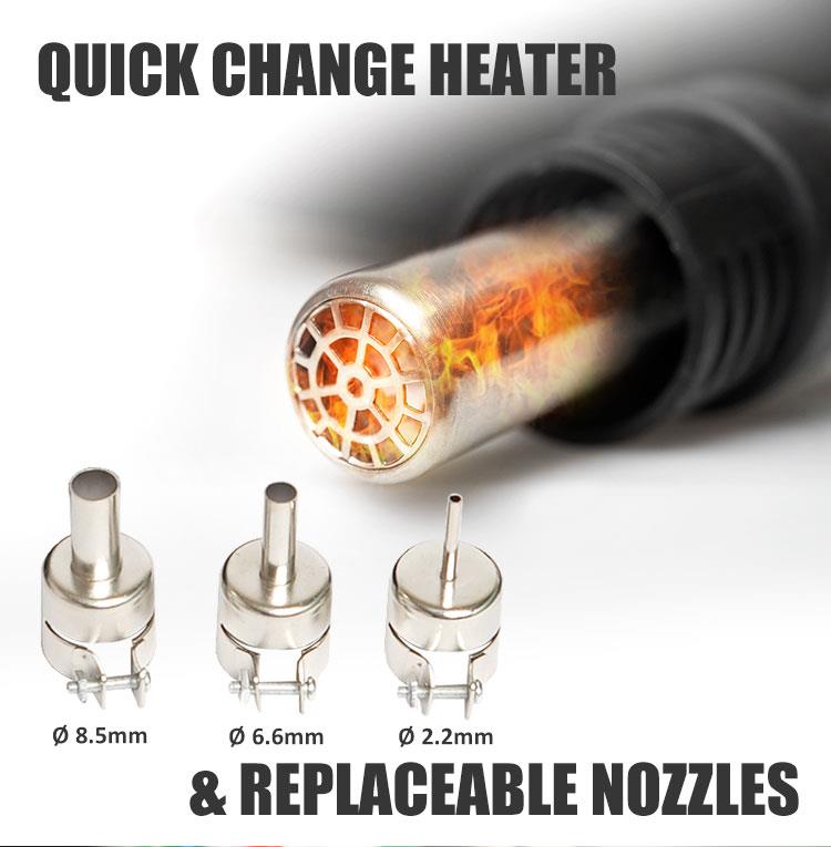 Станция за запояване и горещ въздух, SS-989B, 230VAC, 60W, LED, PRO'S KIT