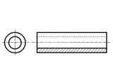 Screwed spacer sleeve, FIX-3-15, polyamide, 15mm, f 5mm - 2 - Vikiwat Screwed spacer sleeve, FIX-3-15, polyamide, 15mm, f 5mm - 2