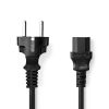 Захранващ кабел за компютър, 3x0.75mm2, 3m, черен, CEGL10030BK30, NEDIS
 - 1