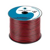 Speaker cable 2x0.2mm2 red/black, KAB0387, Cabletech