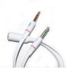 Cable, 2xJack 3.5 M-Jack 3.5 F, 0.2m - 2