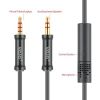 Cable, plug 3.5 stereo/m-plug 3.5 stereo/m with microphone, 1m - 1