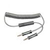 Cable, plug 3.5 stereo/m-plug 3.5 stereo/m with microphone, 1m - 3