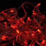 Christmas decoration rope type L1001-1008, 10m, 4W, 100 LED, red, IP44 outdoor mounting