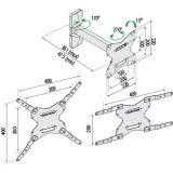 TV Wall Mount Stand 253, 42", tilt, swivel, pivot - 2 - Vikiwat TV Wall Mount Stand 253, 42", tilt, swivel, pivot - 2