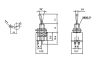 ЦК ключ MTS-201, 3А/250VAC, 6А/125VAC, DPST, ON-OFF, 4 пина - 2